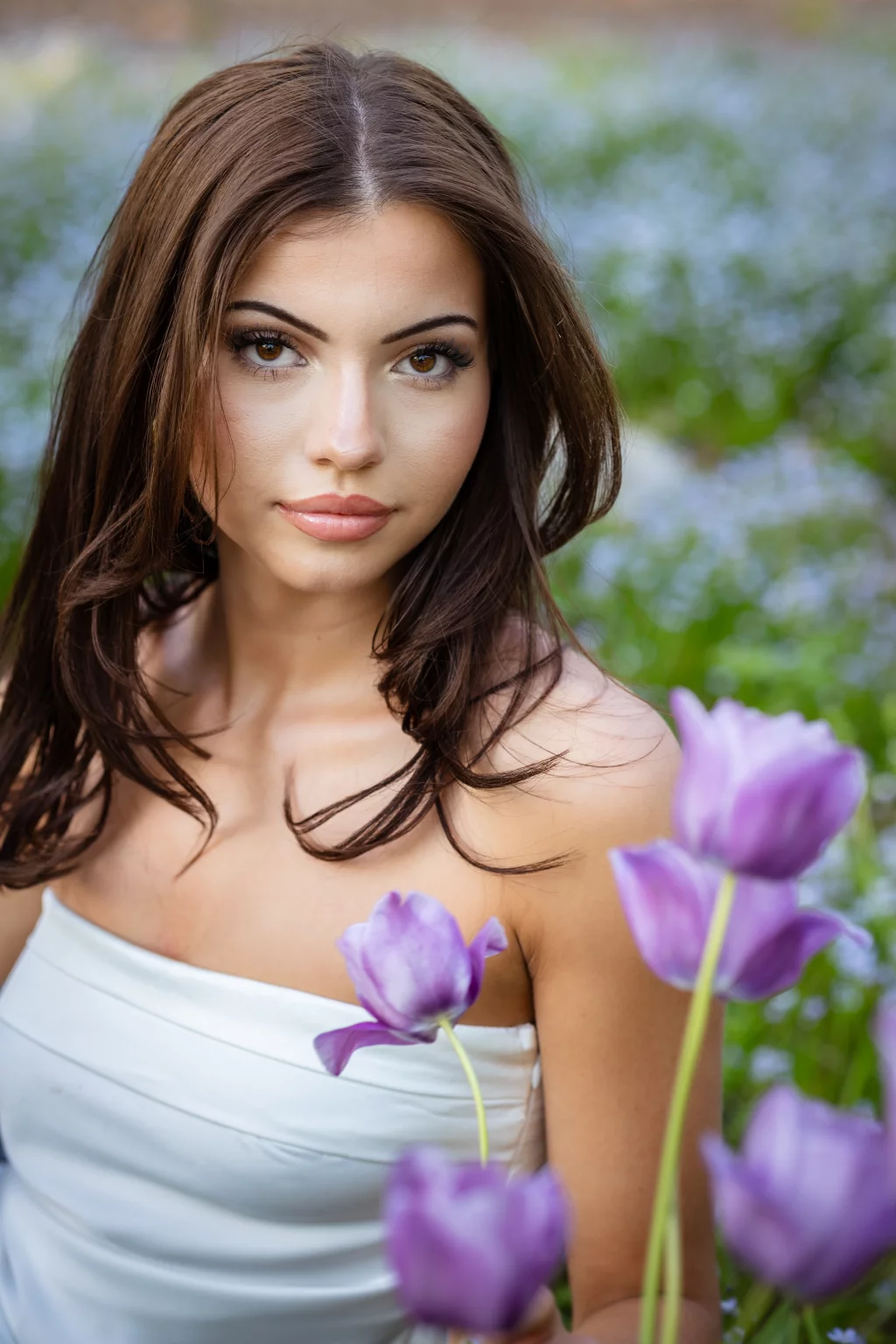 Michelle's senior photos taken at Furman University / Rose garden 