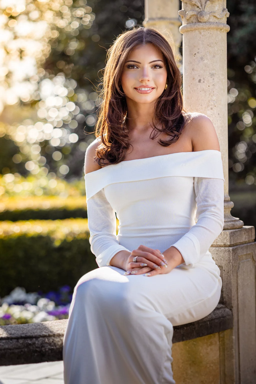 Michelle's senior photos taken at Furman University / Rose garden 