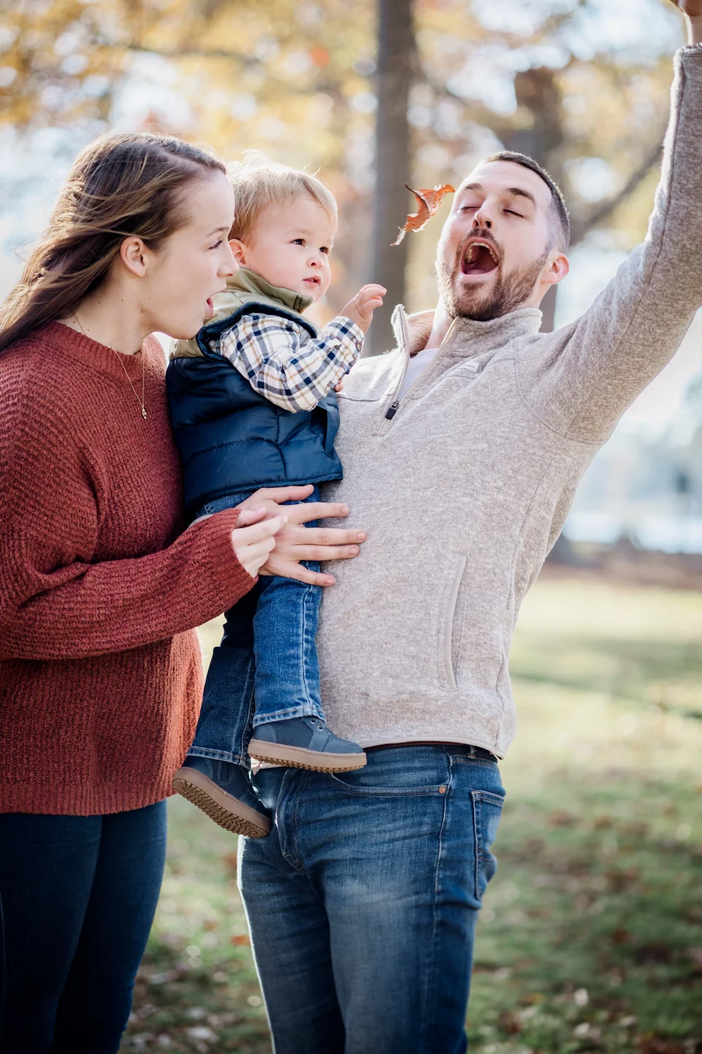 Family photos taken at Furman University / Rose Garden 