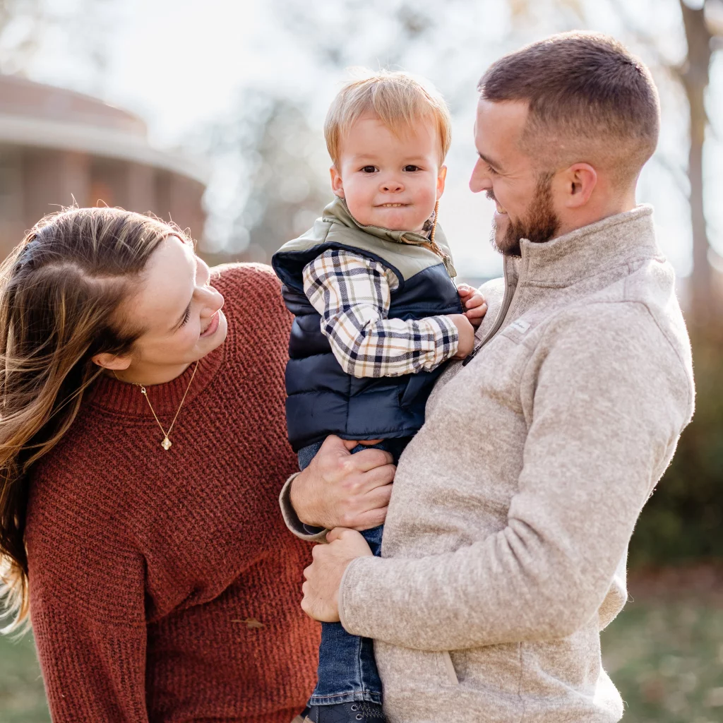 Family photos taken at Furman University / Rose Garden 