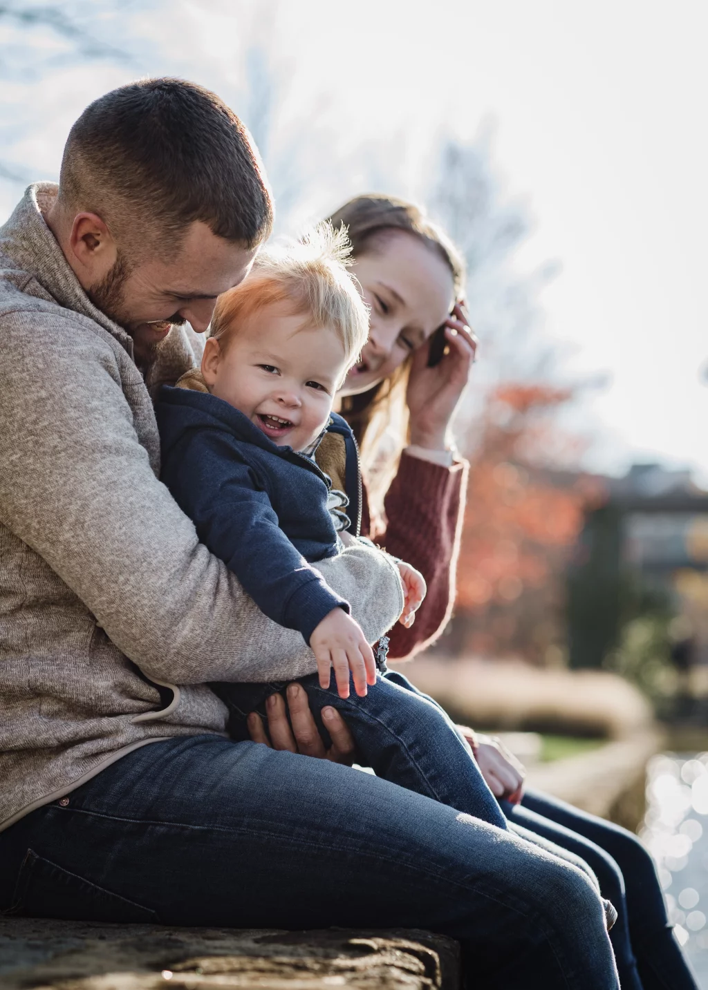 Family photos taken at Furman University / Rose Garden 