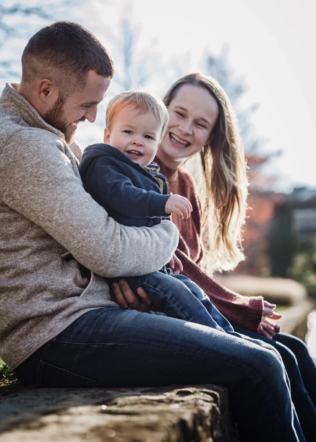Family photos taken at Furman University / Rose Garden 
