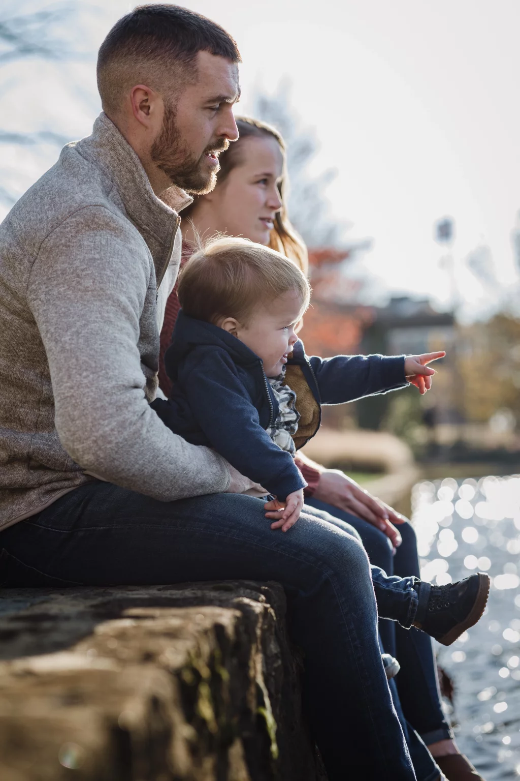 Family photos taken at Furman University / Rose Garden 