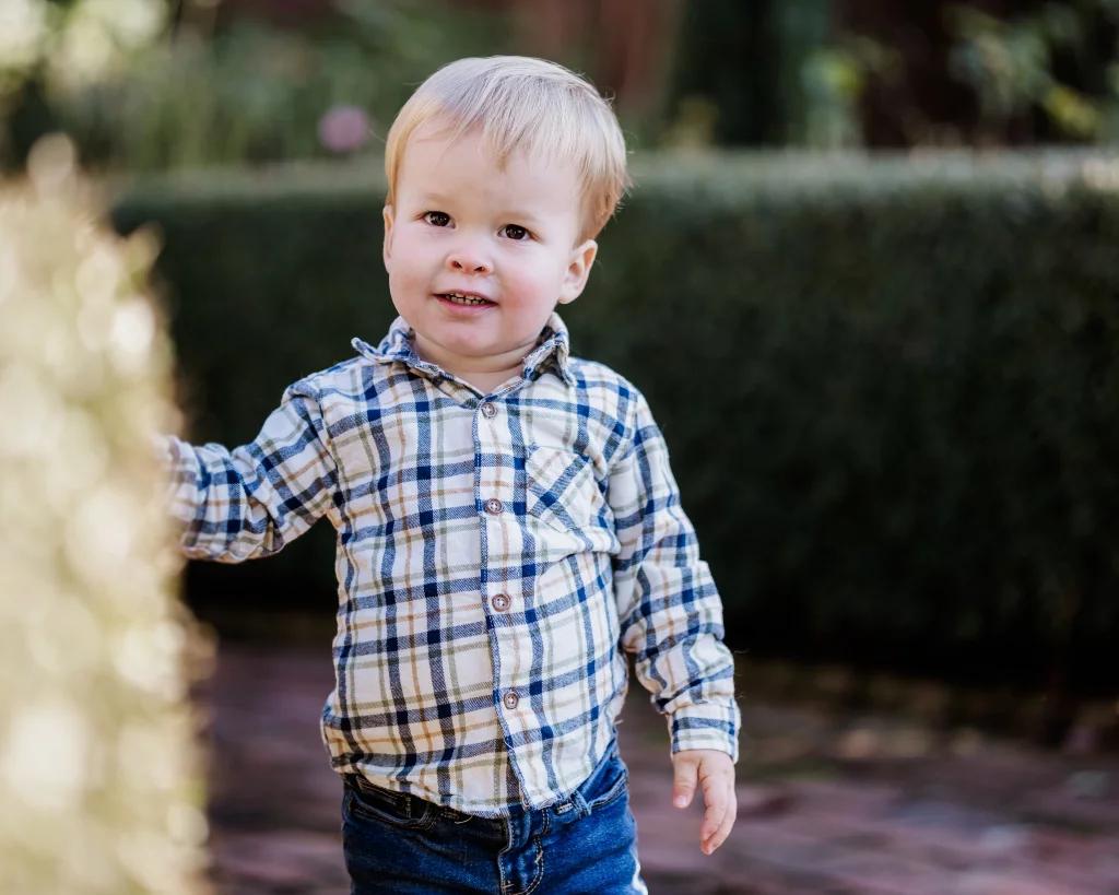 Family photos taken at Furman University / Rose Garden 