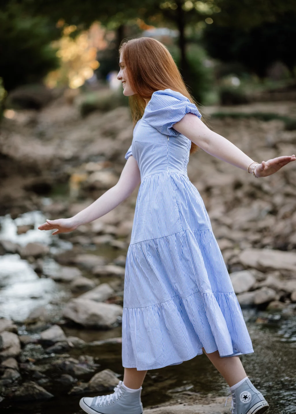 Ryn's senior photos take at the Rock Quaryy Garden, Greenville, SC 