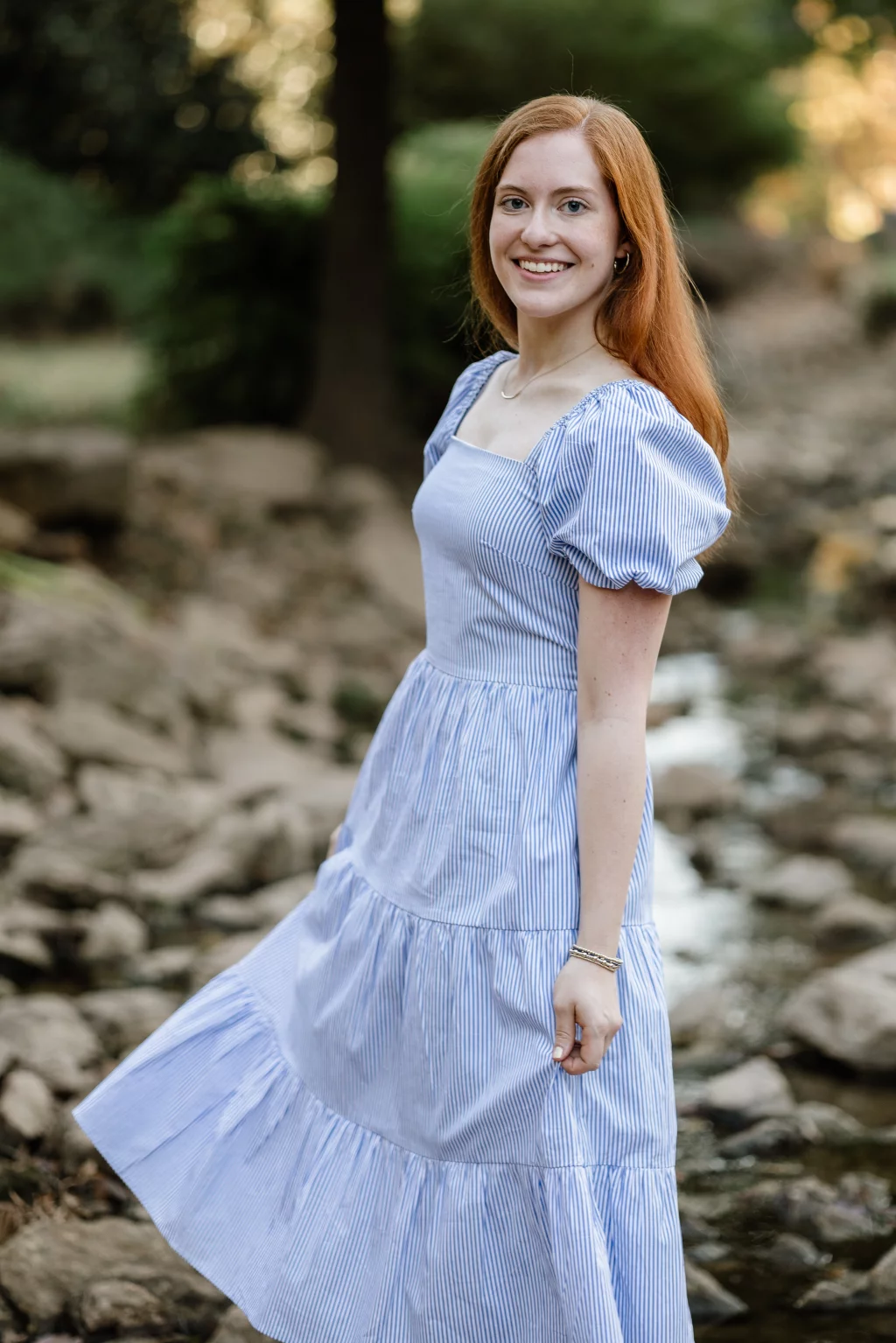Ryn's senior photos take at the Rock Quaryy Garden, Greenville, SC 
