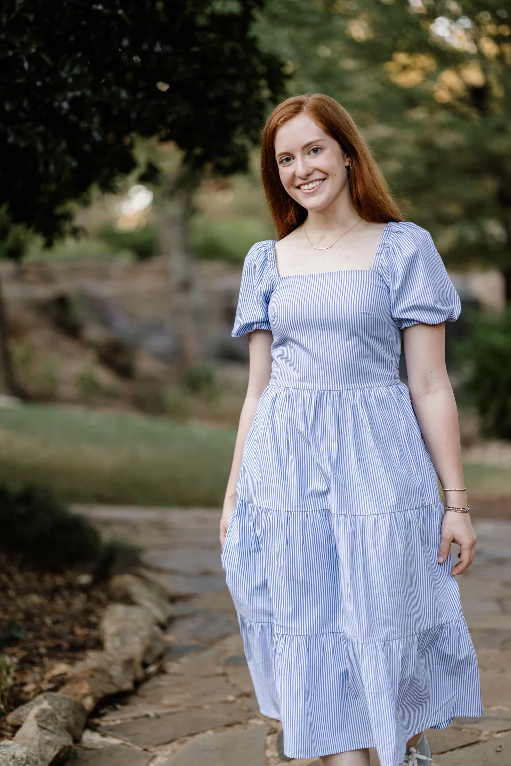 Ryn's senior photos take at the Rock Quaryy Garden, Greenville, SC 