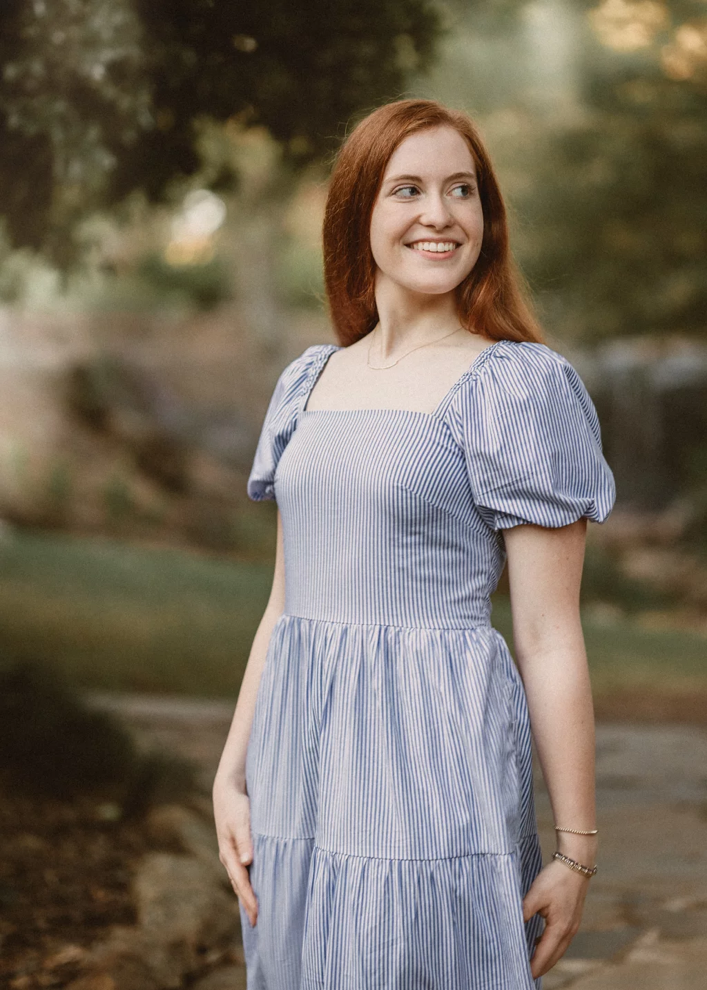 Ryn's senior photos take at the Rock Quaryy Garden, Greenville, SC 