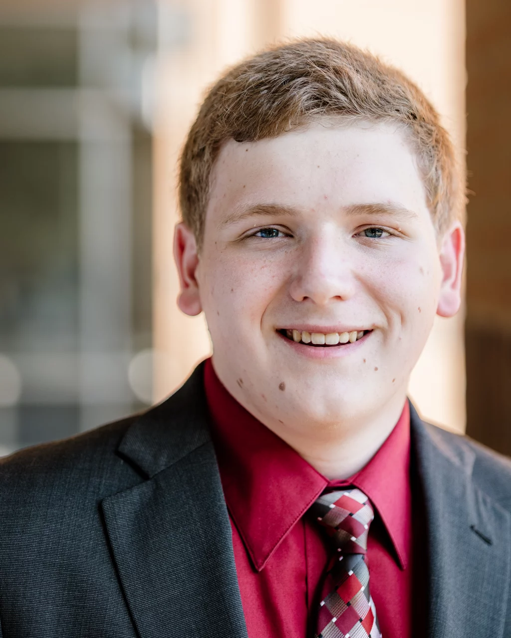 Wesley's senior photo taken at BridgeWay Station, Simpsonville, SC 
