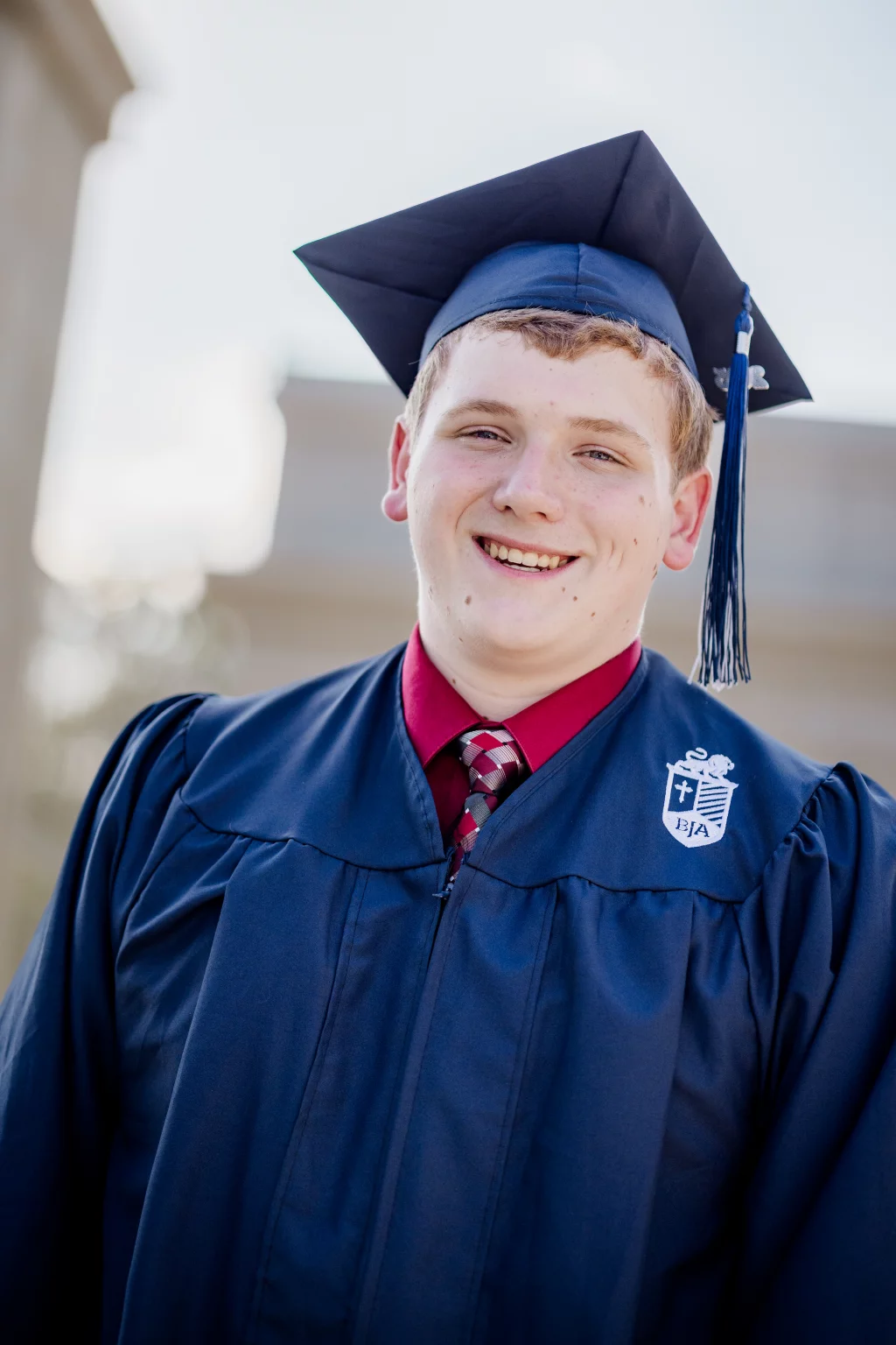 Wesley's senior photo taken at BridgeWay Station, Simpsonville, SC 
