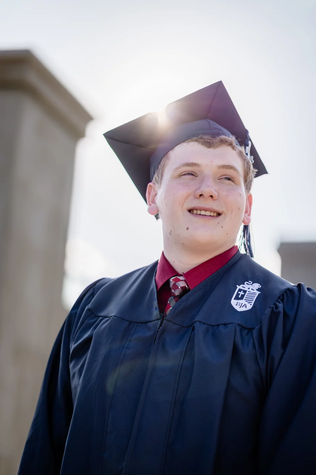Wesley's senior photo taken at BridgeWay Station, Simpsonville, SC 
