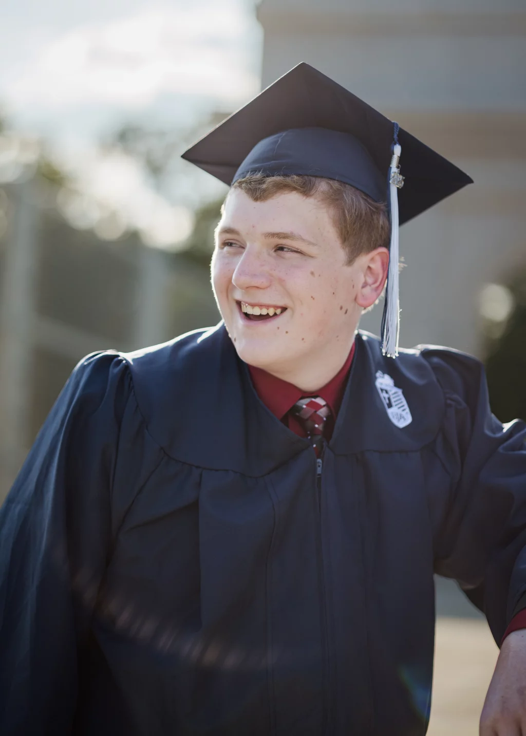 Wesley's senior photo taken at BridgeWay Station, Simpsonville, SC 