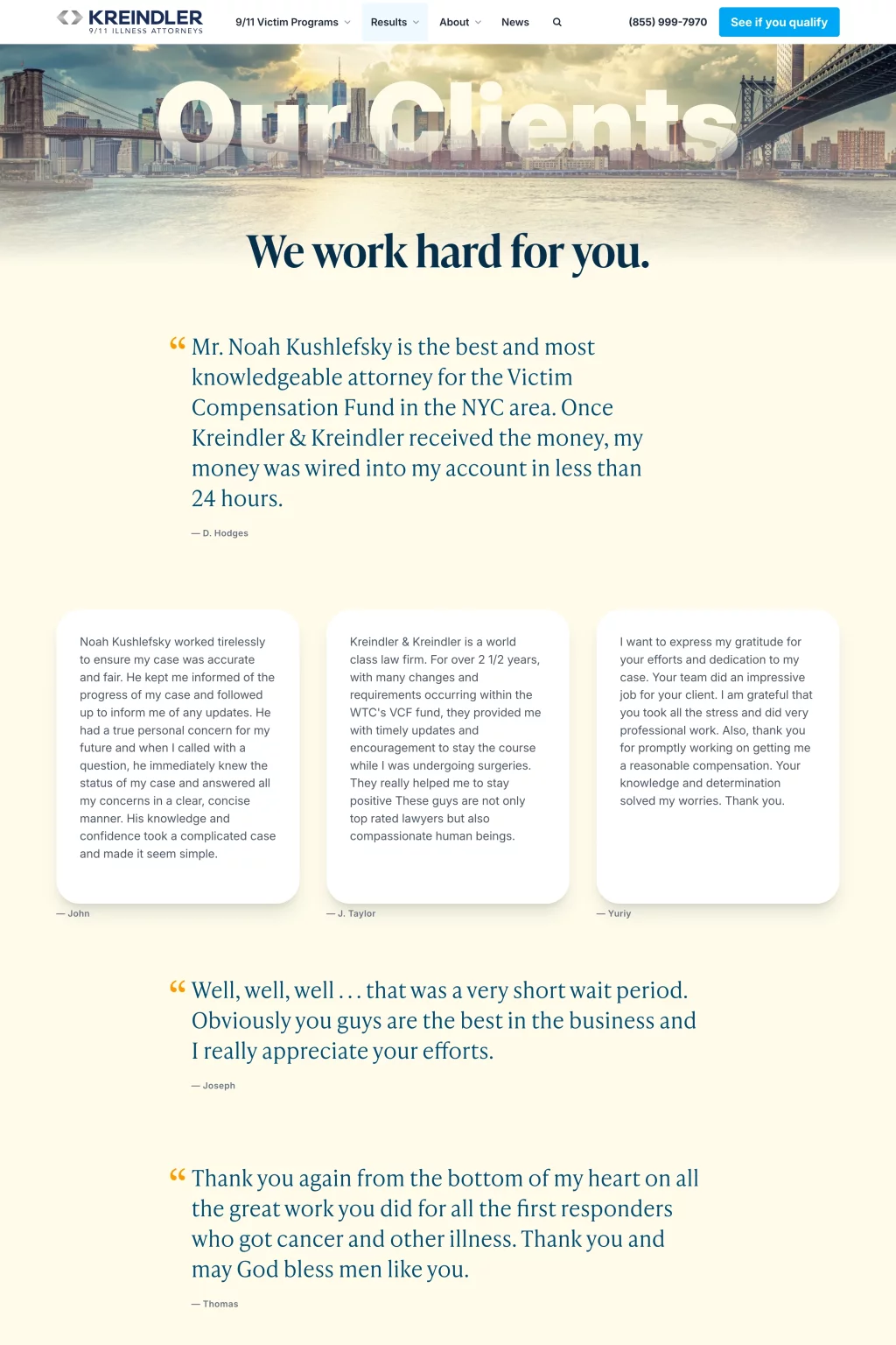 Aviation lawyer Kreindler marketing materials 