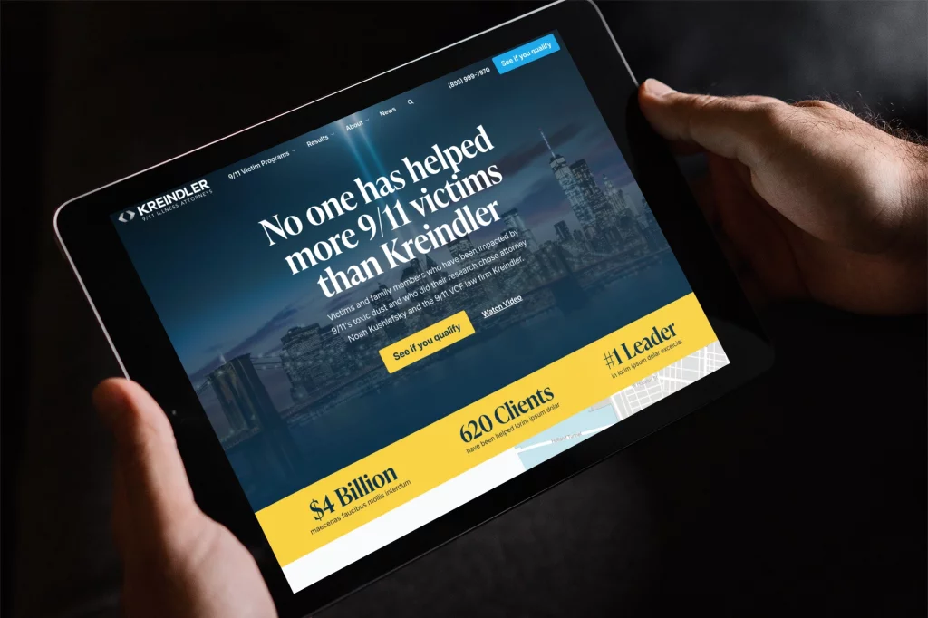 Aviation lawyer Kreindler marketing materials 