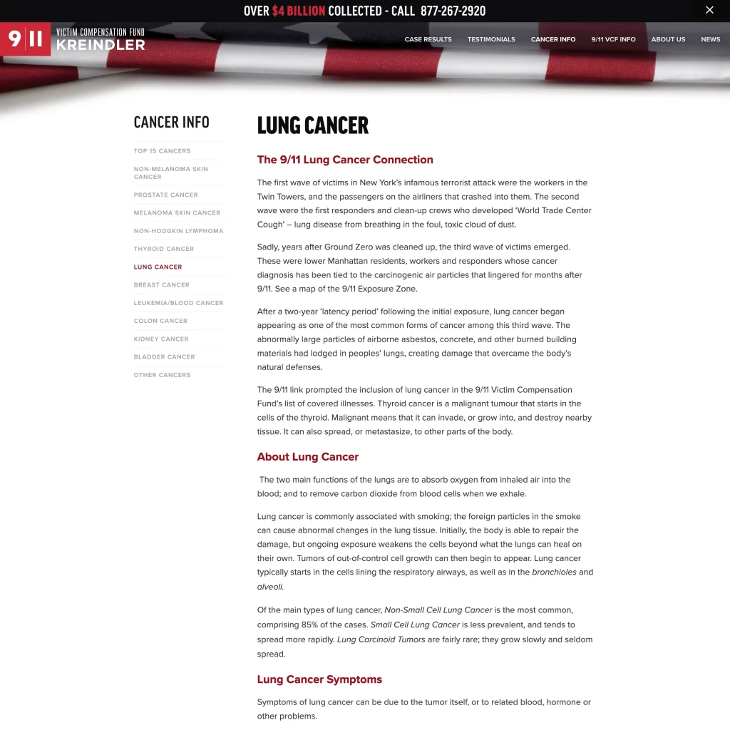 Aviation lawyer Kreindler marketing materials 