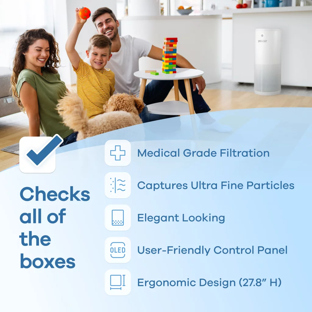 YesAir air purifier maketing materials 